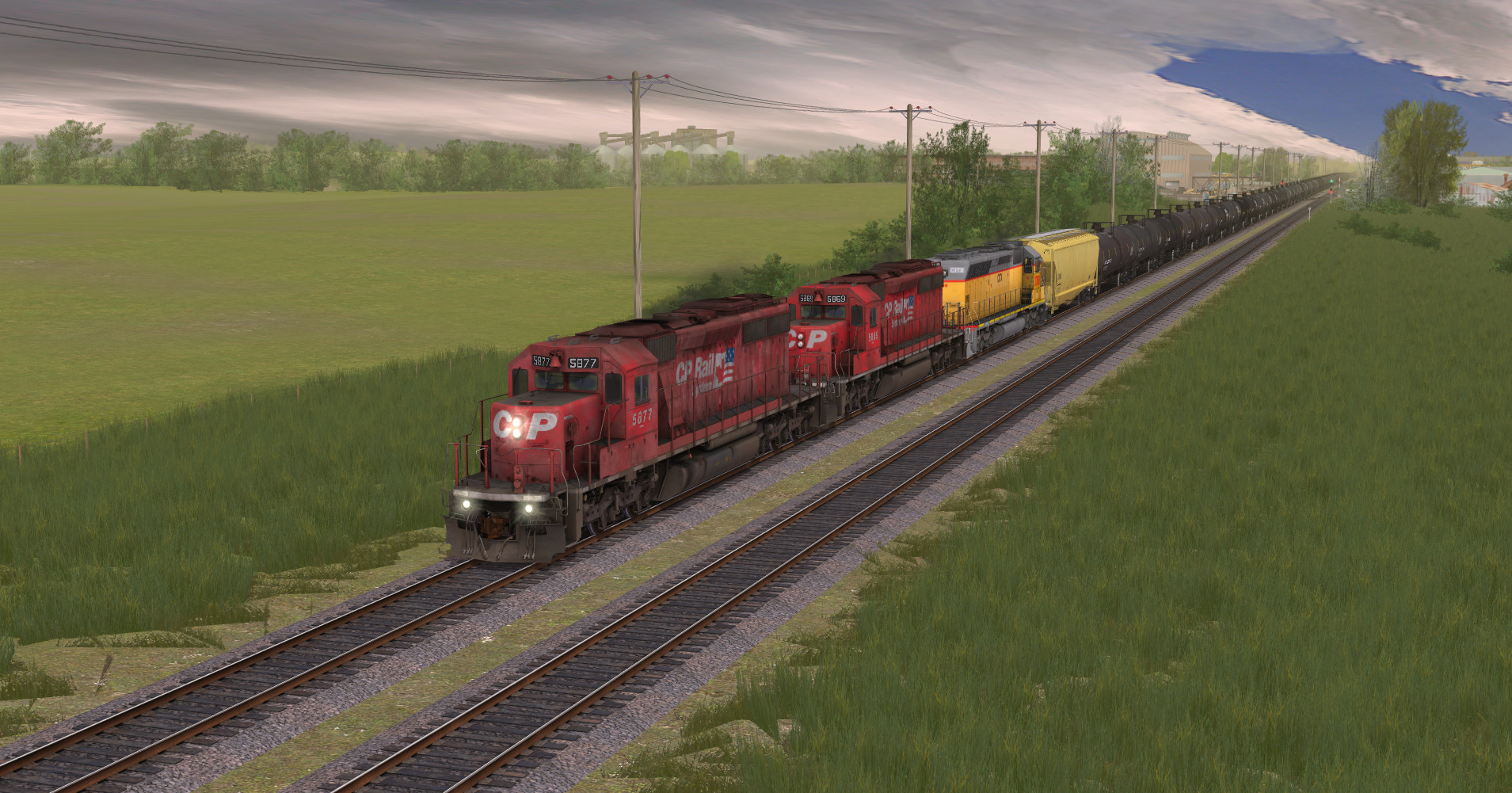 Trainz Plus DLC - CP SD40-2 #5865-5879 Dual Flags Featured Screenshot #1