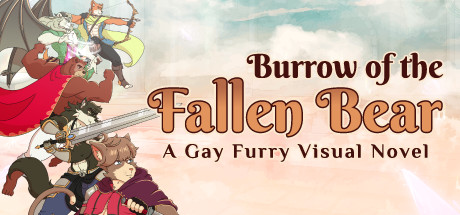 burrow of the fallen bear: a gay furry visual novel vertical card thumbnail
