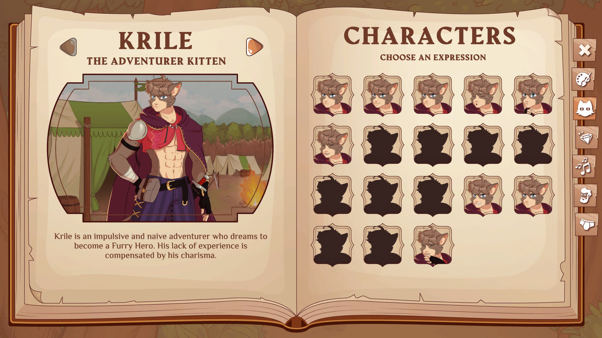 Burrow of the Fallen Bear: A Gay Furry Visual Novel screenshot #4