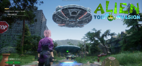 Alien Town Invasion Cover Image