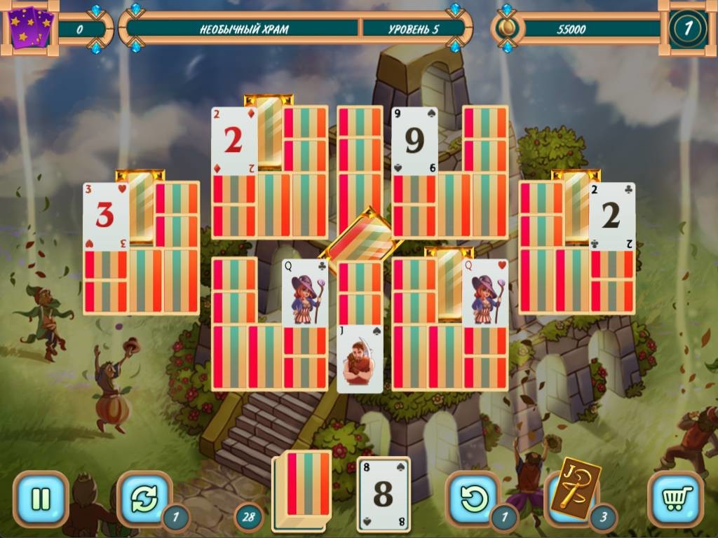 Скриншот игры Sweet Solitaire. School Witch 2 - 5