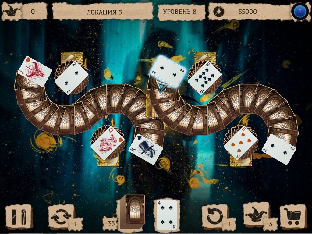 Скриншот игры Mystery Solitaire. The Black Raven 3 - 1
