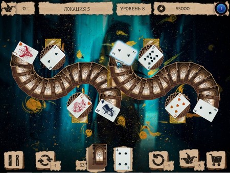 Screenshot z Mystery Solitaire. The Black Raven 3