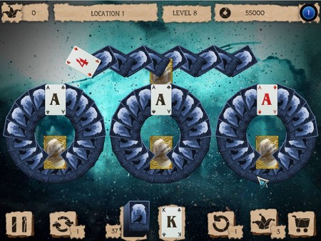 Mystery Solitaire. The Black Raven 3 screenshot 2