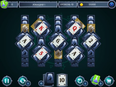 Screenshot z Mystery Solitaire. Powerful Alchemist 3