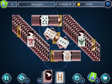 Screenshot z Mystery Solitaire. Powerful Alchemist 3