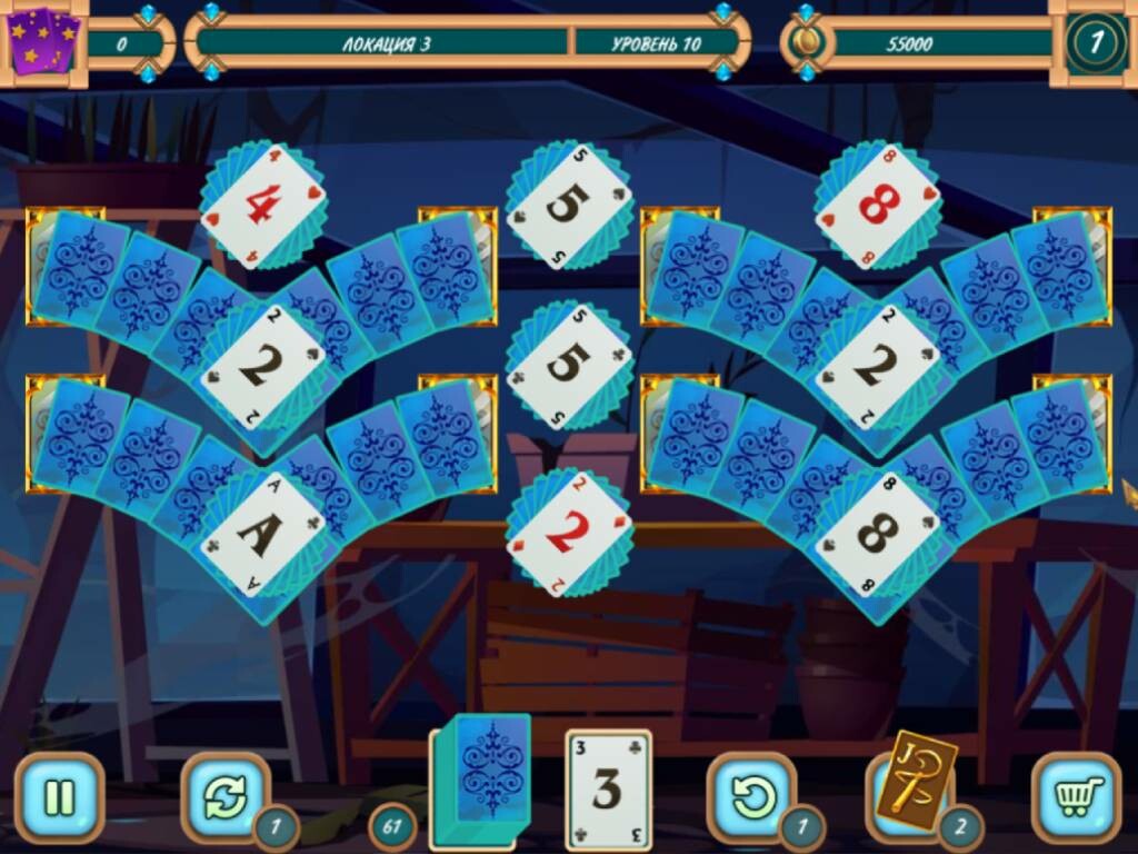 Скриншот игры Sweet Solitaire. School Witch 3 - 3