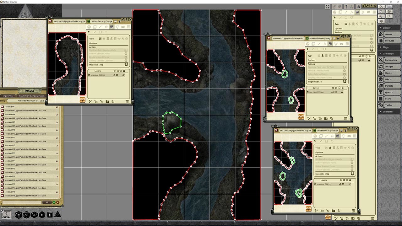 Fantasy Grounds - Pathfinder RPG - Map Pack - Sea Cavesのスクリーンショット 1
