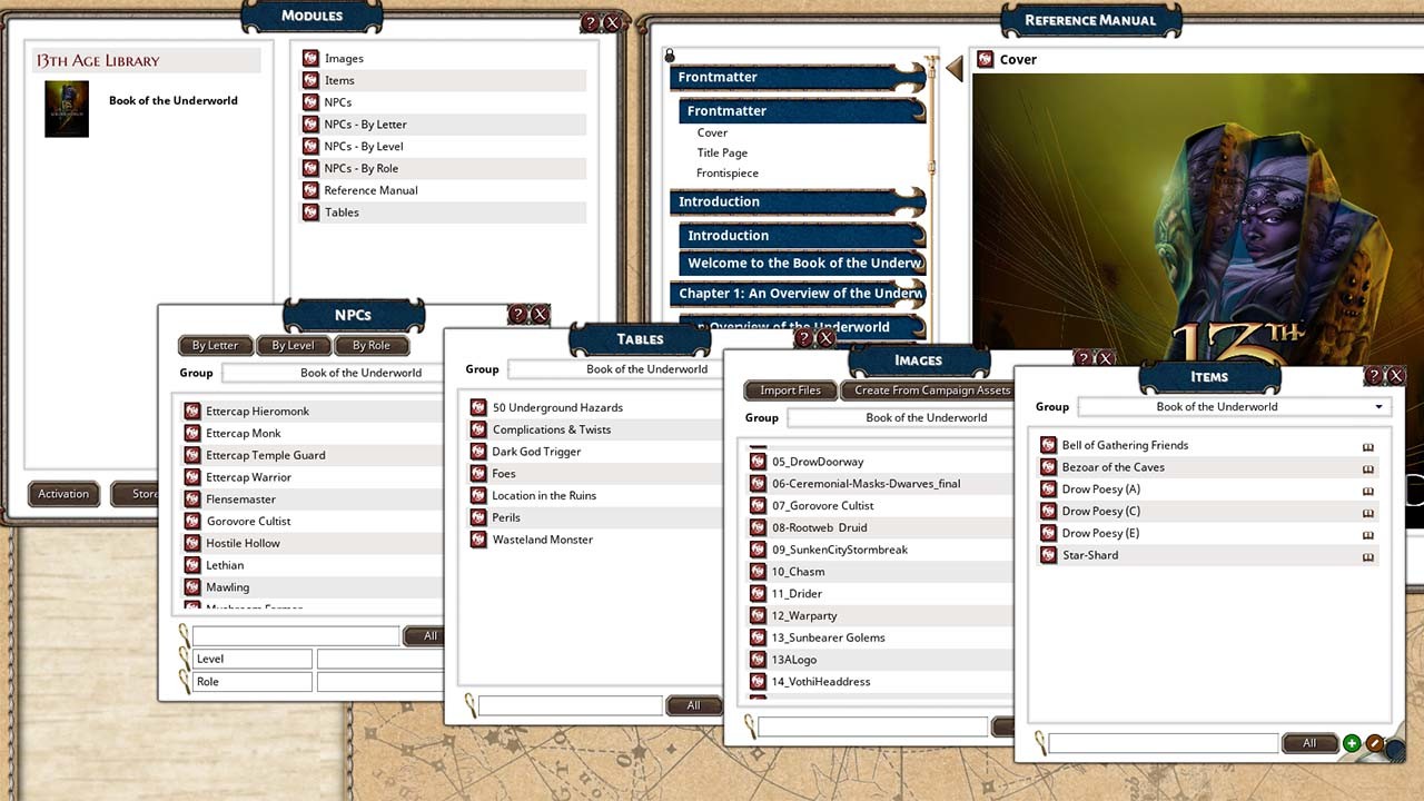Fantasy Grounds - Book of the Underworldのスクリーンショット 1
