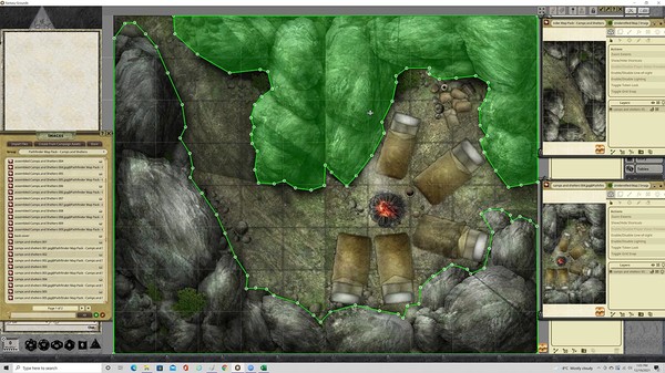 Fantasy Grounds - Pathfinder RPG - Map Pack - Camps And Shelters