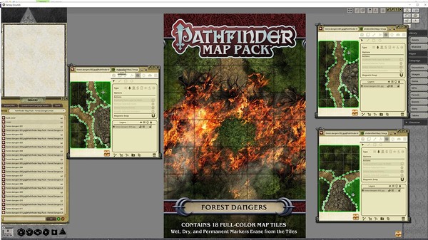 Fantasy Grounds - Pathfinder RPG - Map Pack - Forest Dangers