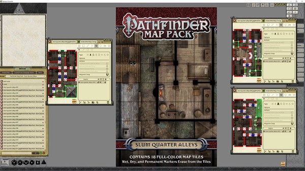 Fantasy Grounds - Pathfinder RPG - Map Pack - Slum Quarter Alleys