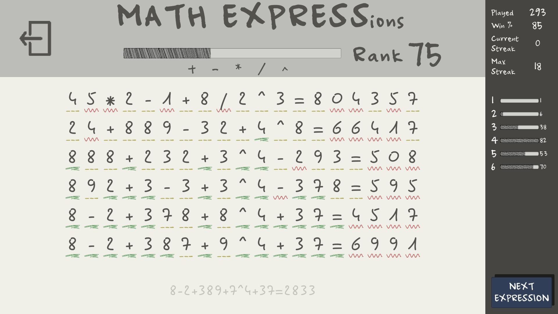 #5. MATH EXPRESSions (Steam) 由: Mandinga