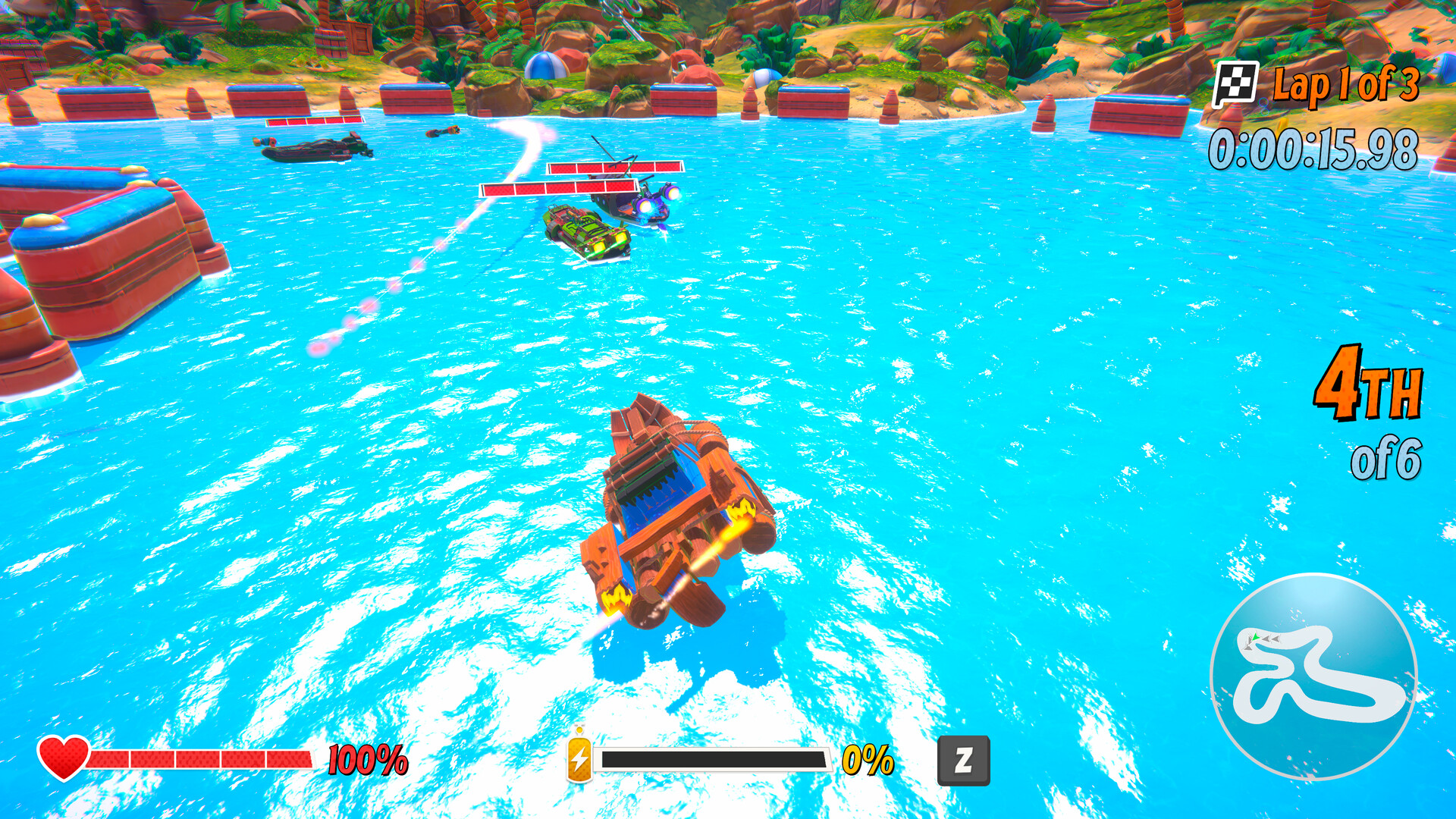 #8. Speedboat League (Steam) By: Blue Sunset Games