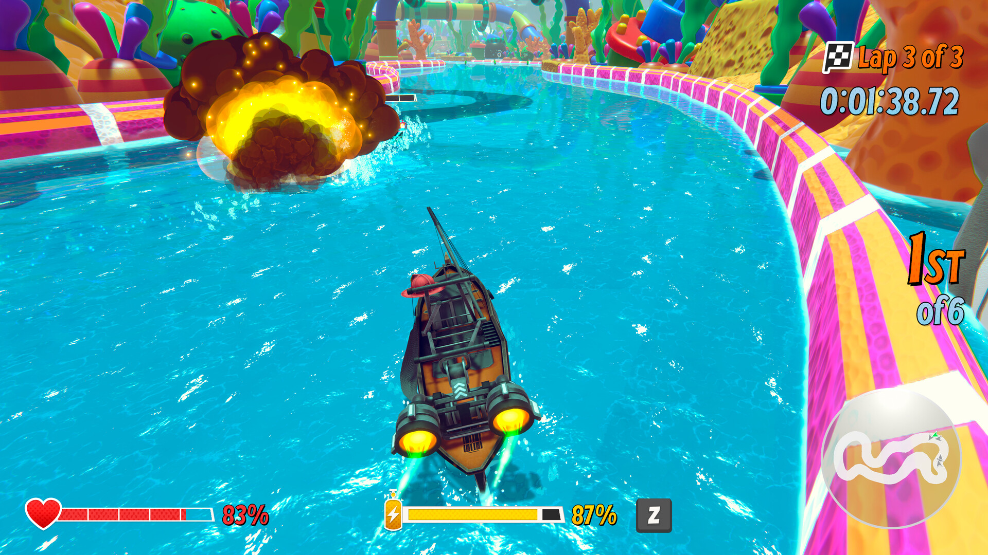 #2. Speedboat League (Steam) By: Blue Sunset Games