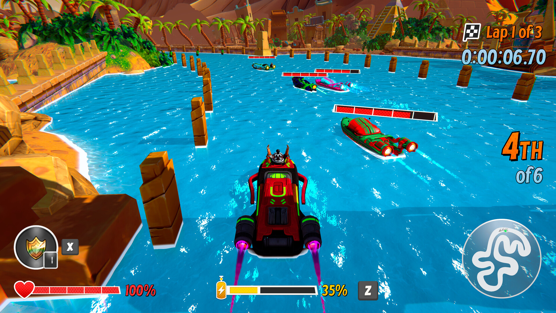 #7. Speedboat League (Steam) By: Blue Sunset Games