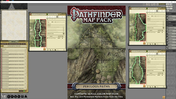 Fantasy Grounds - Pathfinder RPG - Map Pack: Perilous paths