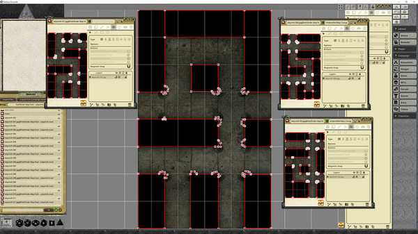 Fantasy Grounds - Pathfinder RPG - Map Pack: Labyrinth