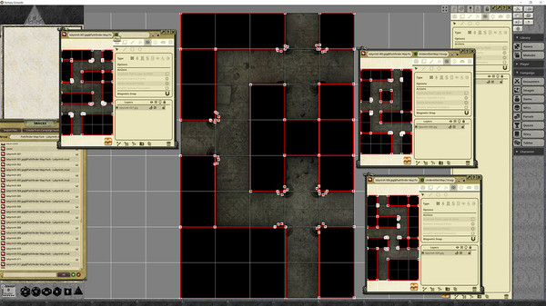 Fantasy Grounds - Pathfinder RPG - Map Pack: Labyrinth