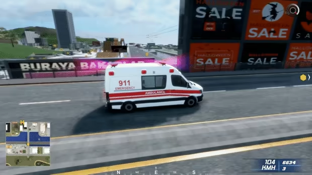 Ambulance Emergency Simulation video 2