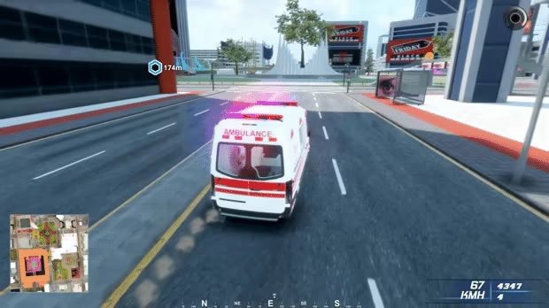 Ambulance Emergency Simulation video 3