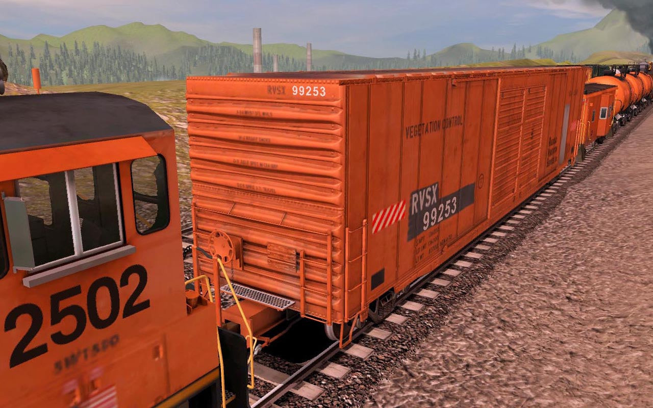 Trainz Plus DLC - RVSX Vegetation Control Train Featured Screenshot #1