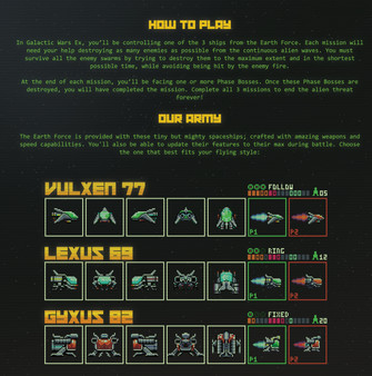 Galactic Wars EX - Pilot's Emergency Manual screenshot 2