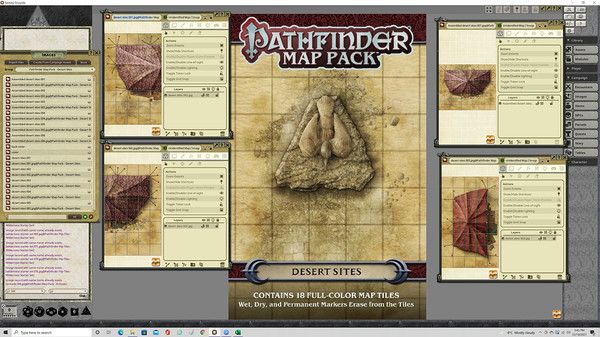 Fantasy Grounds - Pathfinder RPG - Map Pack: Desert Sites
