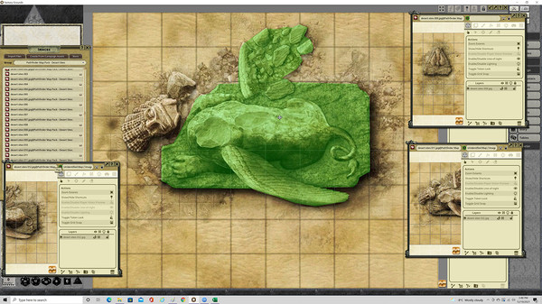 Fantasy Grounds - Pathfinder RPG - Map Pack: Desert Sites