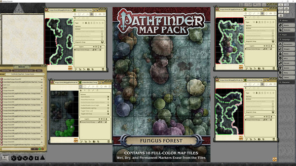Fantasy Grounds - Pathfinder RPG - Map Pack - Fungus Forest