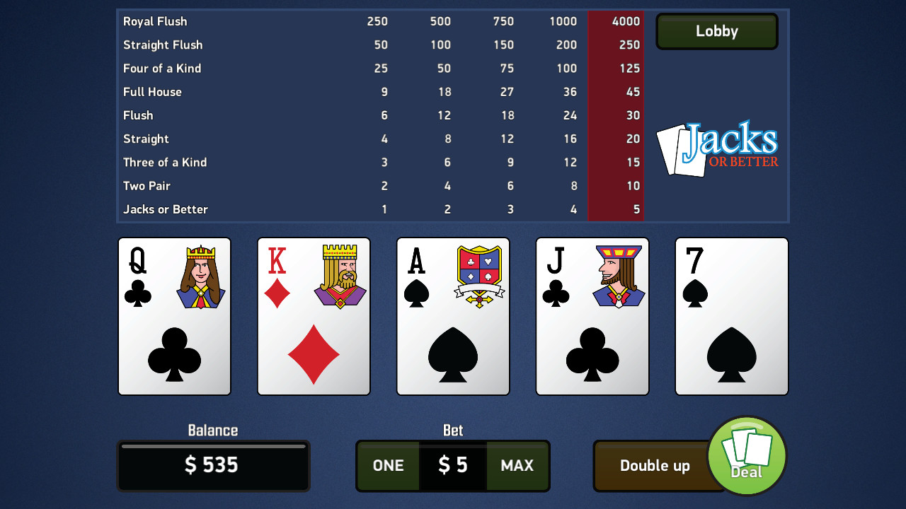 Jacks or Better - Video Poker Featured Screenshot #1