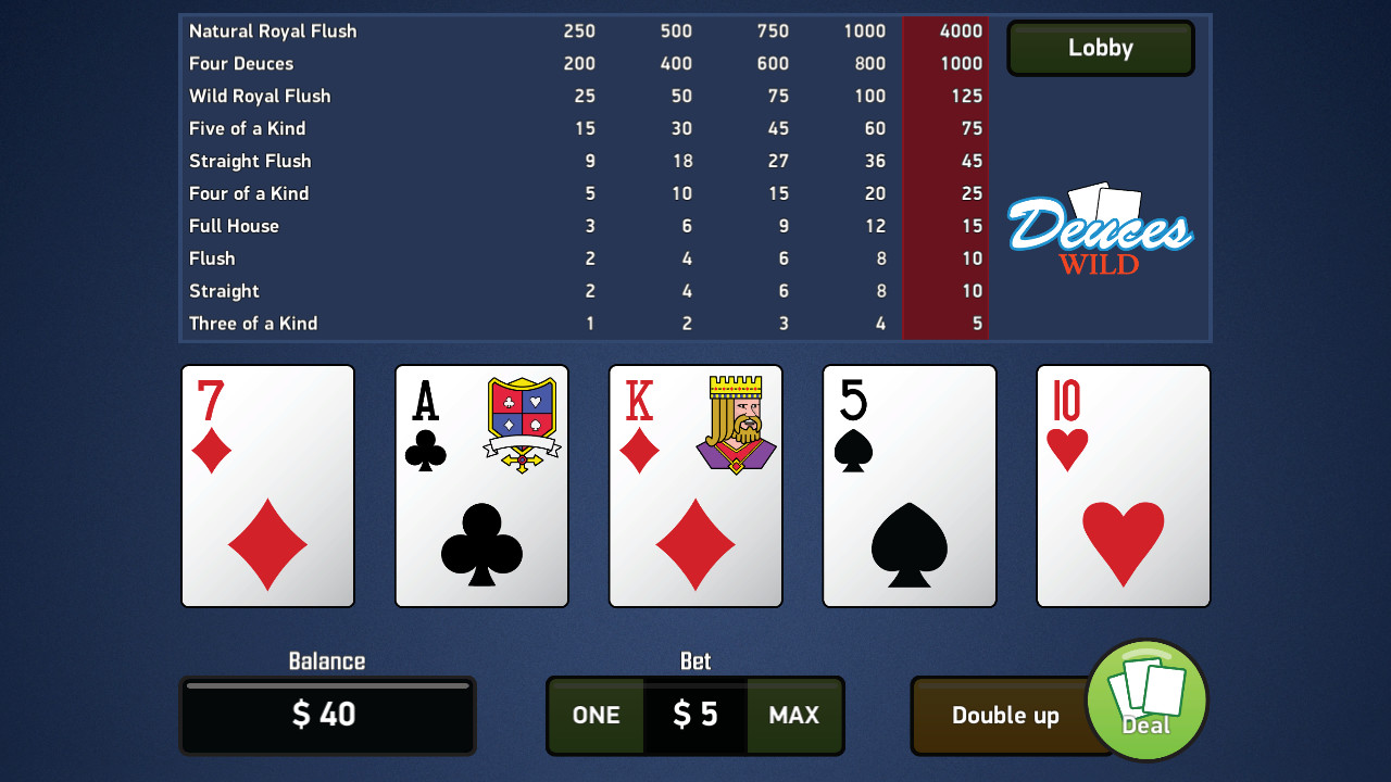 Deuces Wild - Video Poker Featured Screenshot #1
