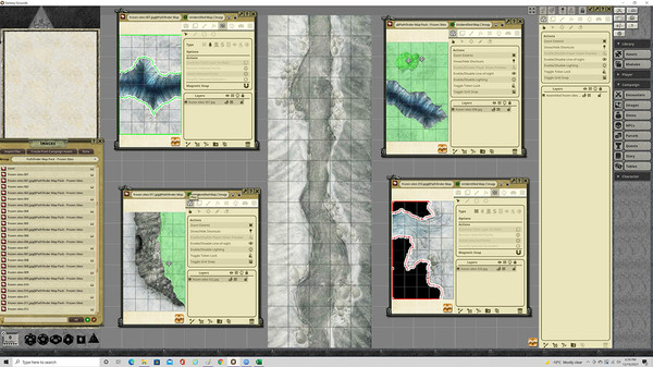 Fantasy Grounds - Pathfinder RPG - Map Pack - Frozen Sites