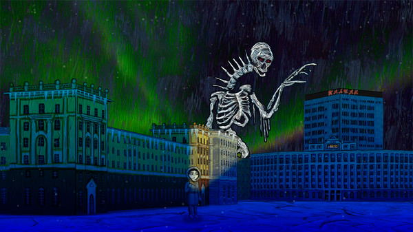 Norgame. Polar night city. Demo screenshot 2