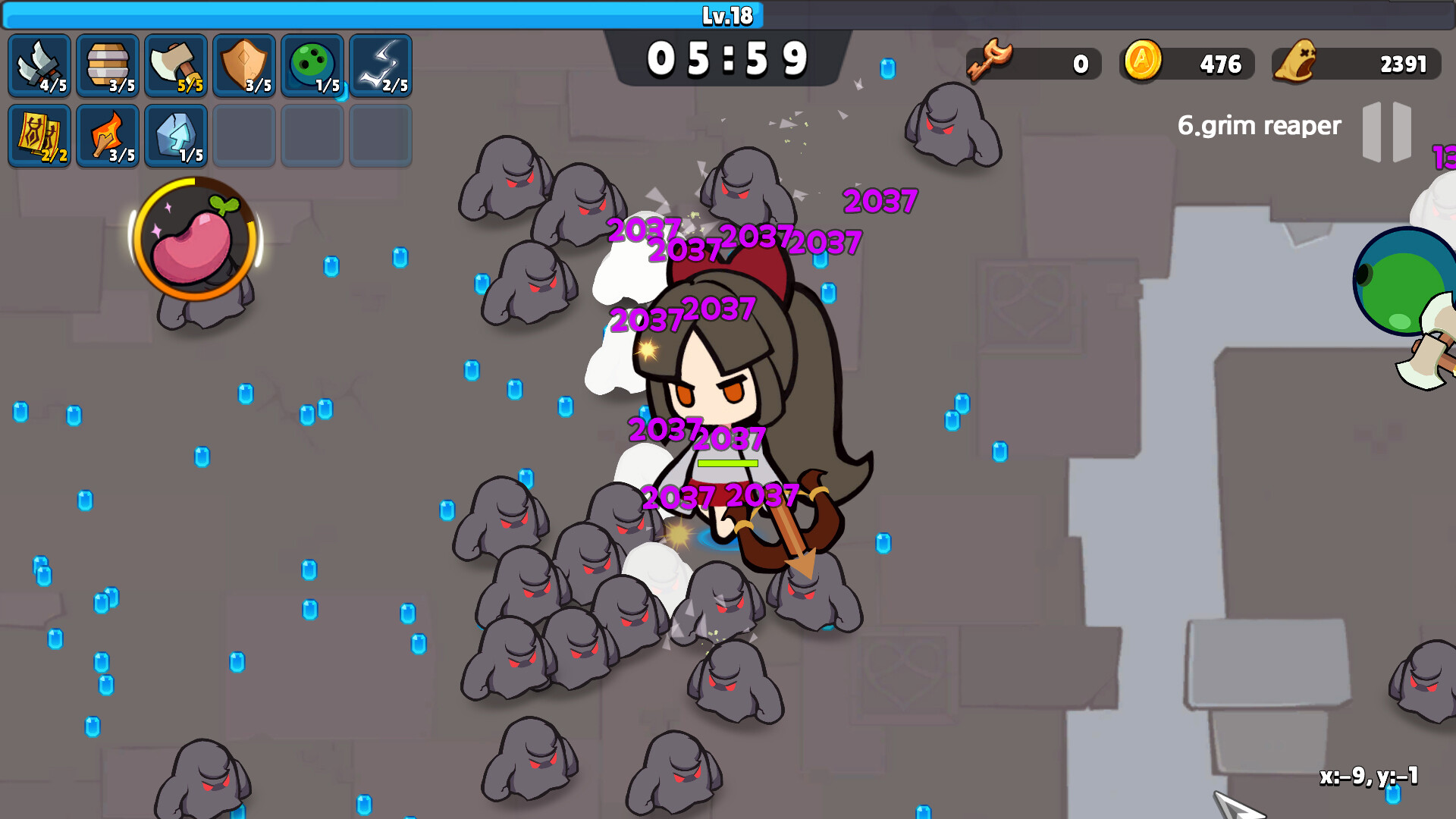 Screenshot illustrating a unique environment or battle