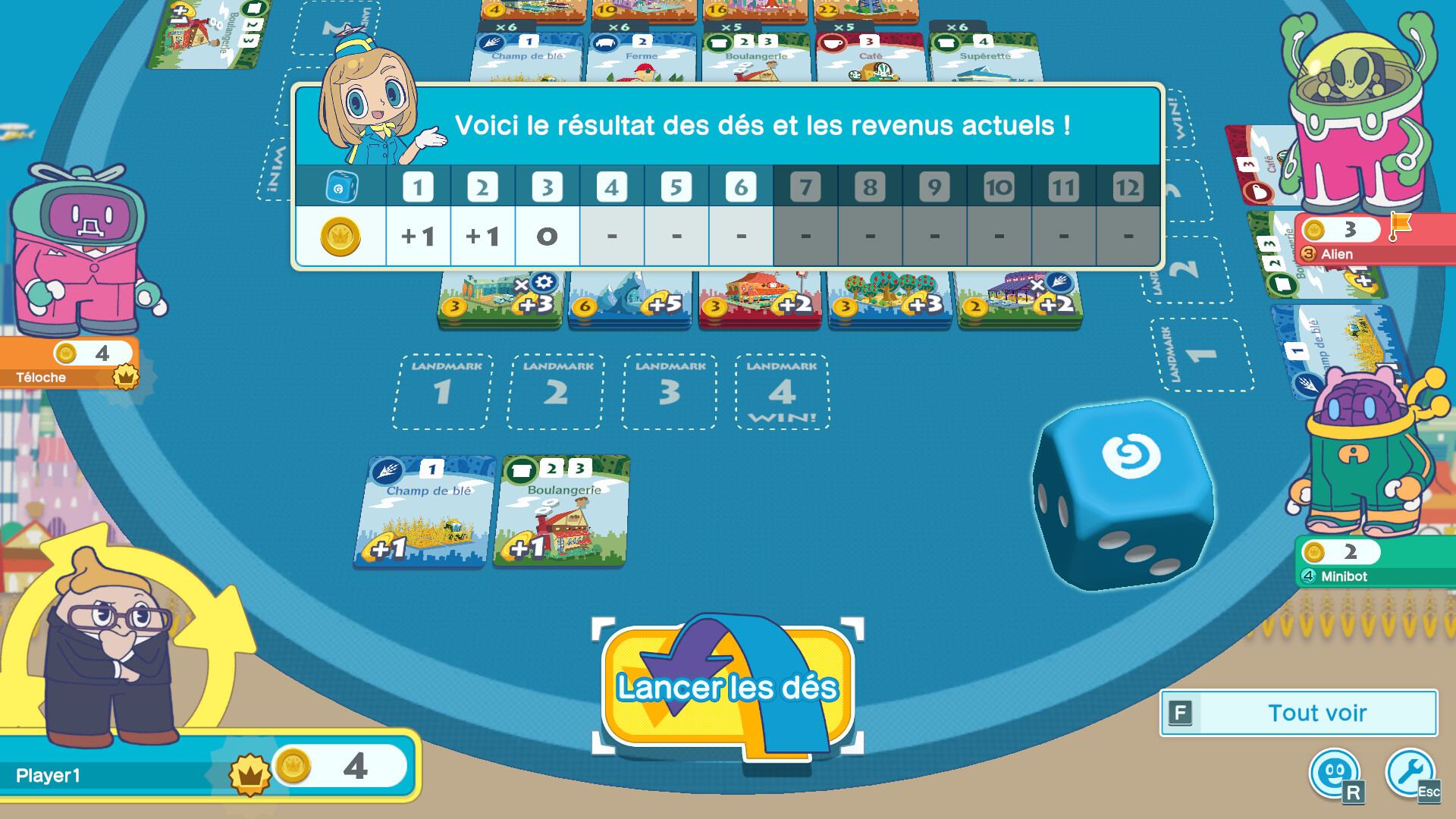 Capture 1 de MACHI KORO avec tout le monde
