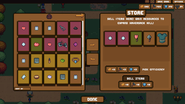 Screenshot z Backpack Hero