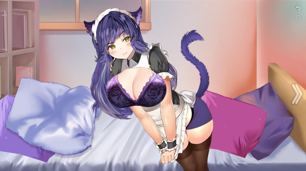 Neko Maid in underwear 18+