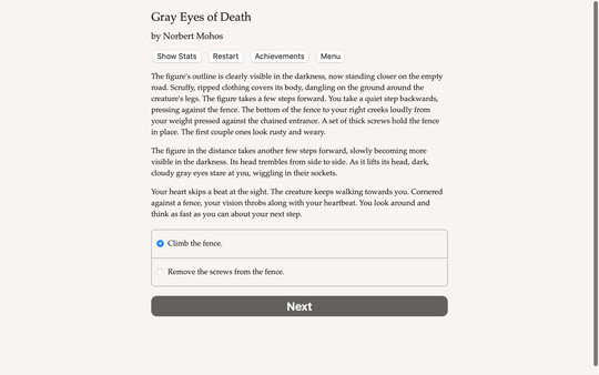 Screenshot z Grey Eyes of Death