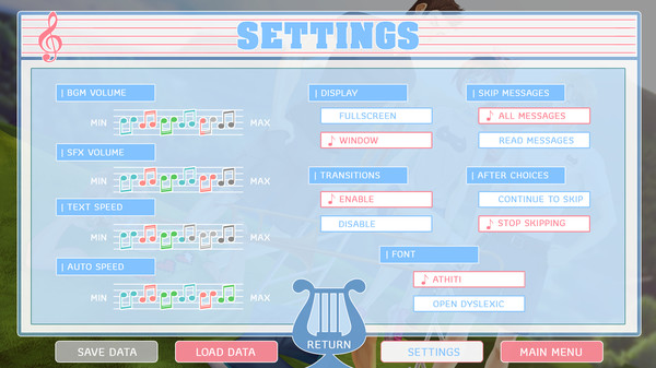 Screenshot z Band Camp Boyfriend