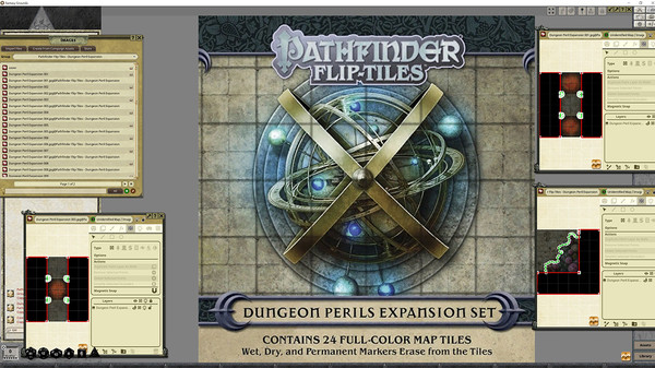 Fantasy Grounds - Pathfinder RPG - Flip-Tiles - Dungeon Perils Expansion