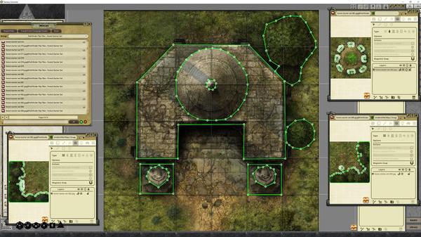 Fantasy Grounds - Pathfinder RPG - Flip-Tiles - Forest Starter Set