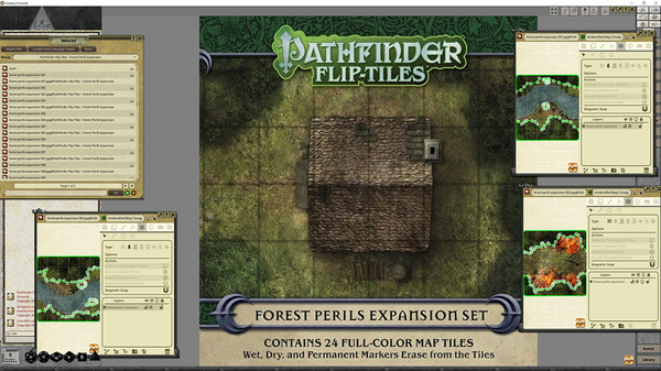 Fantasy Grounds - Pathfinder RPG - Flip-Tiles - Forest Perils Expansion