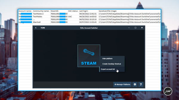 TcNo Account Switcher