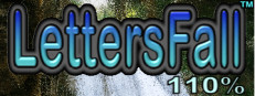 LettersFall 110%™ - 100% FREE Word Game!