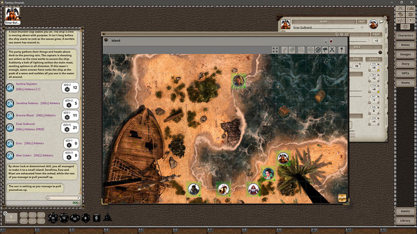 Fantasy Grounds - Black Scrolls Tropical Island (Map Tiles Pack)