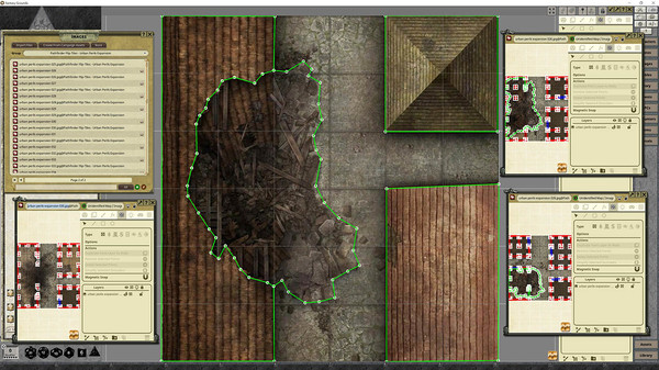 Fantasy Grounds - Pathfinder RPG - Flip-Tiles - Urban Perils Expansion