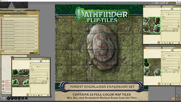 Fantasy Grounds - Pathfinder RPG - Flip-Tiles - Forest Highlands Expansion