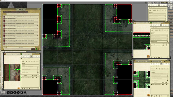 Fantasy Grounds - Pathfinder RPG - Flip-Tiles - Urban Sewers Expansion