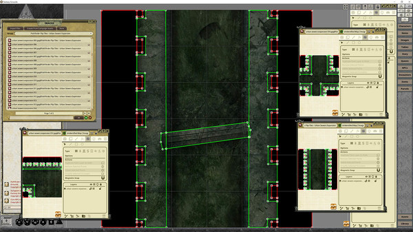 Fantasy Grounds - Pathfinder RPG - Flip-Tiles - Urban Sewers Expansion